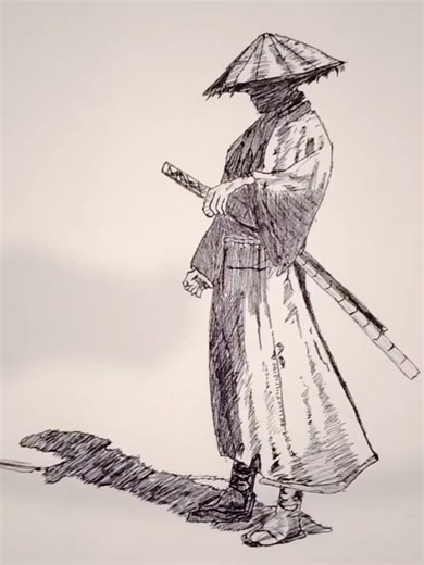 SAMURAI🥷 #samurai #drawing #art #anime #sketchpad #rhonnart