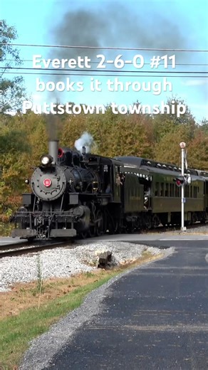 Why was it spilling water on the tracks?#railroad #railfanning #train #steamengine #railroadhistory