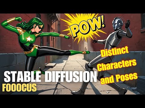 Get Different Characters with Poses - Stable Diffusion - Fooocus