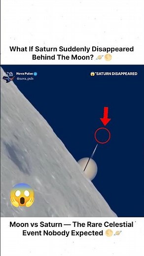 Moon vs Saturn — The Rare Celestial Event Nobody Expected |#shorts #saturn #jupitersaturn #space