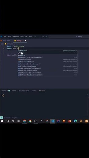 Text editor with editorjs