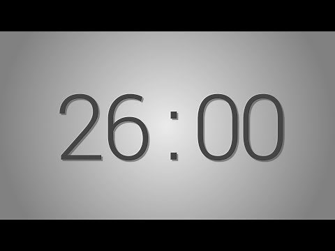 26 Minutes countdown Timer - Beep at the end | Simple Timer (twenty-six min)