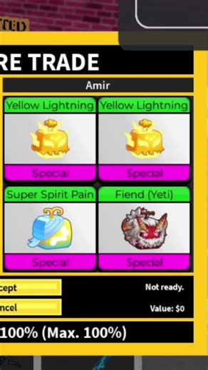 Trading in Blox Fruits Roblox #bloxfruits #bloxfurit #roblox #robloxedit #gaming #onepiece #fruits