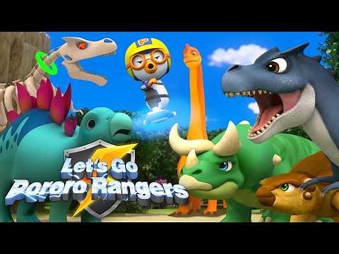 Pororo Movie🦖 Crong vs Skull Velociraptor! | Let's go Pororo Rangers!⚡ | Dinosaur for Kids🦖🦕