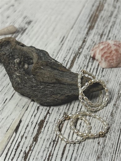 Freshwater Pearl Stackable Rings - Etsy