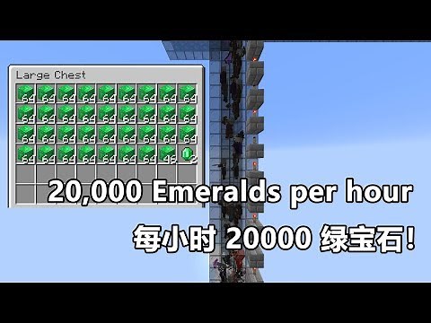 Minecraft 1.14.4 Stacking Raid Farm: Enjoy the mob waterfall!