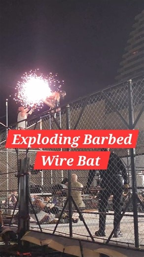 Jimmy Lloyd hits Mathew Justice with an exploding Barbed Wire Bat. GCW Fight Club Weekend 2024 #prowrestling #gamechangerwrestling #tnawrestling #deathmatchwrestling #wwe #aew #explore #wrestling #cmpunk #romanreigns #codyrhodes #allelitewrestling | Dusty D Wrestling