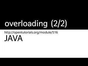 Java - overloading (2/2)
