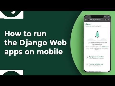 How to run Django Web Framework on Mobile Phone | Python