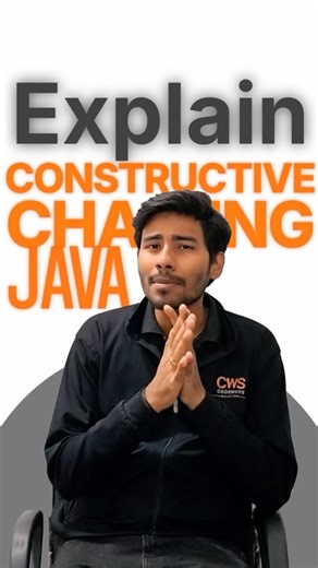 Aman Pandey on Instagram: "🔗 Constructor Chaining in Java | This Keyword Explained Ever wondered how constructors talk to each other in Java? 🤔 That’s where constructor chaining comes in—using the powerful this() calls. 💡 In this reel, you’ll understand: • How constructor chaining works • Order of constructor execution • When to use this keyword • Why it matters in real-world Java design 📌 A must-know concept for Java interviews & clean code design. 💬 Did you find this concept tricky earlie