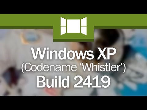 Windows XP Build 2419: "Hello World!"