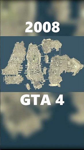 Evolution of GTA Maps ( 2001 - 2022 ) Gta 3 - Gta 5 Camparision