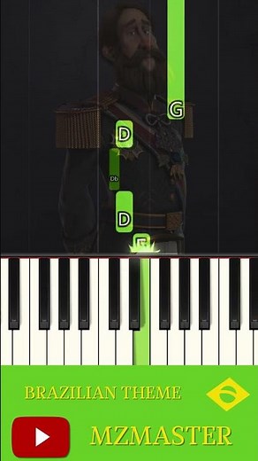 How to play Brazilian Theme in Sid Meier's Civilization VI? EASY tutorial #synthesia #civilization6