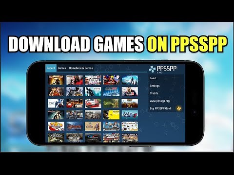 How To Download Games on PPSSPP Emulator on iOS & Android (Tutorial 2025)