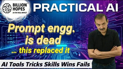 Practical AI - Why Prompt Engineering died What replaced it - Practical demo with 5 examples | BH | Sandeep Manudhane