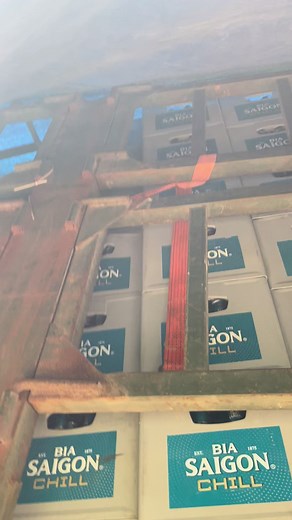 Bia Saigon Chill: Beer Crates in Transport