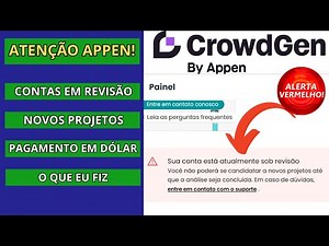🔥 ALERTA APPEN! ⚠️ Sua Conta CrowdGen EM ANÁLISE? 😱 O Que Significa e Como RESOLVER AGORA!