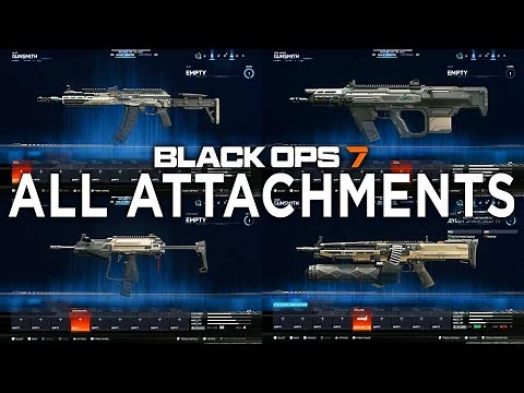 All Weapons Attachments in Black Ops 7 Gunsmith Showcase