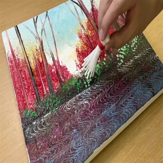 How to Draw Water Reflection Effect | Painting Skills