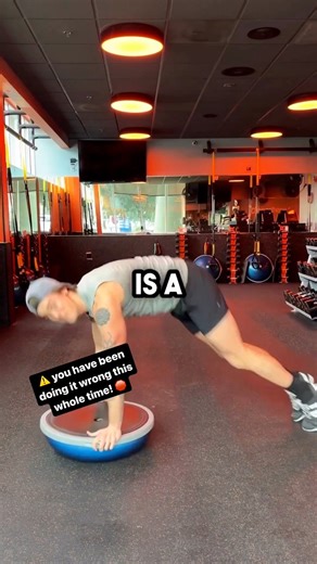 ⚠️You have been doing it wrong! Here’s how ⤵️When you’re doing a regular burpee, it’s essential to maintain proper alignment throughout the entire movement. That means keeping your core engaged, your back straight, and your hips in line with your shoulders as you move through each phase of the exercise. Now, when we add a BOSU ball into the mix it adds an element of instability, which not only ramps up the intensity but also requires even more focus on form. So, why is it crucial to keep a wide 