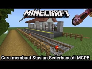 Cara Membuat Stasiun Kereta Sederhana Di Minecraft pe. Ada tip and Trick Loh