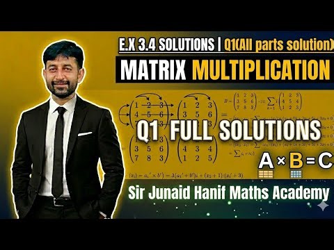 Class 10 Maths Chapter 3 Exercise 3.4 Q1 (All Parts) | New Book 2026 | Sir Junaid Hanif