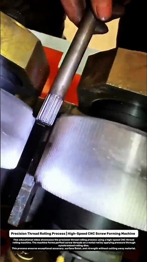 Precision Thread Rolling Process | High-Speed CNC Screw Forming Machine.
