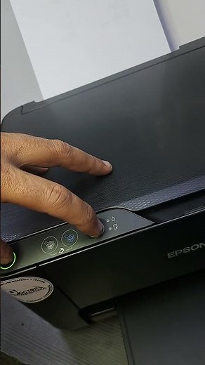 Print the nozzle pattern of your EPSON printer from the panel