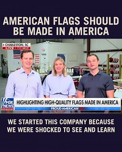 19M views · 2.6K reactions | As featured on Fox News - meet the founders of the highest quality American flags made in America. After scouring the country for the finest materials, tirelessly testing fabrics & sewing techniques, and working with master seamstresses, Allegiance was born, contributing to a resurgence in American textile manufacturing along the way  | Allegiance Flag Supply | Facebook