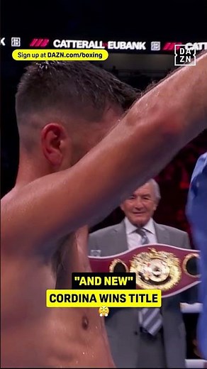 Joe Cordina wins the WBO Global lightweight championship by UD 🏆 #CatterallEubank | Live NOW on DAZN