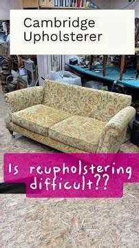 Week 44 - How hard is it to reupholster a sofa? #renovation #before and after
