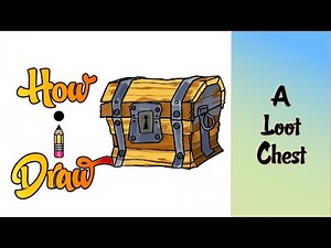How I draw a loot chest from Fortnight tutorial