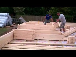 Log cabin insulation