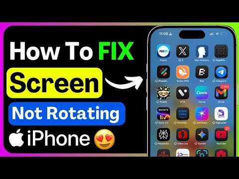 iPhone Screen Not Rotating Fix | Auto Rotate Not Working | iPhone Display Problem