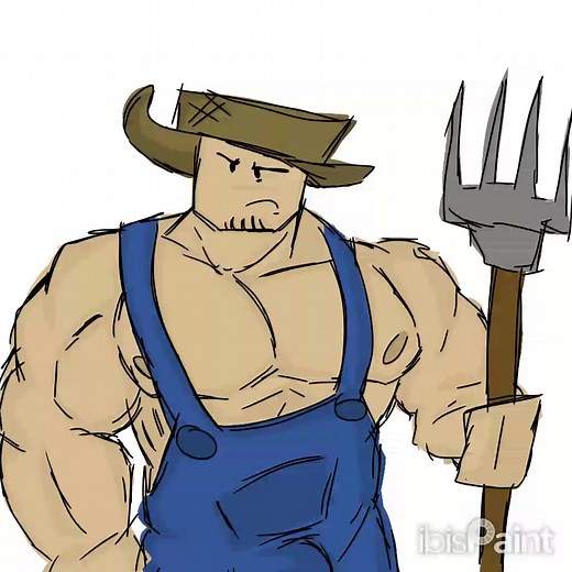 farmer #robloxart #speedpaint #drawing #art #bara