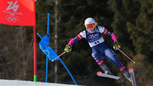 Team USA's Nina O'Brien falls short in women's giant slalom