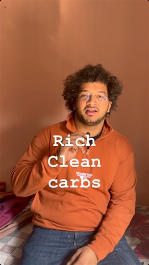 Ankit Bansal on Instagram: "Clean rich carbs Brown rice Banana Sweet potato Potato Oats Dalia #diet #bulkingseason #carbohydrates #influencer #viralvídeo #ankitbansal"