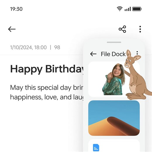 1.5K views · 14 reactions | Experience the freedom of productivity with the File Dock feature. Drag and drop files, images, and text into a unified space with a single tap—enjoy all the benefits of a big desk without being tied down.  #ColorOS | OPPO | Facebook