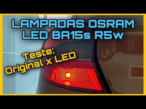 LÂMPADAS OSRAM BA15s R5W LED NO FORD KA! + COMPARAÇÃO COM A ORIGINAL