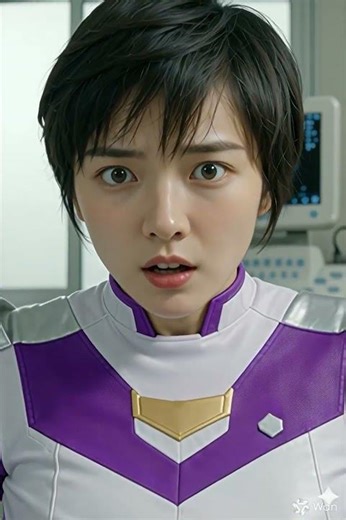 Violet Sentai Girl has Belly Expansion and close to explode extended version5