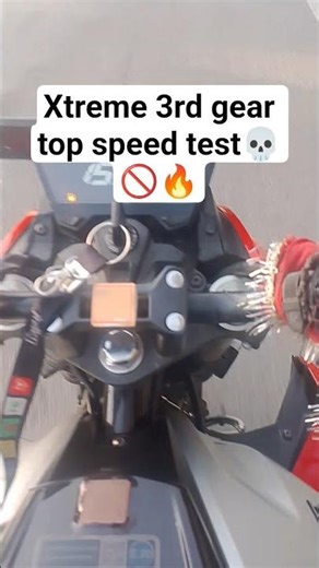 Xtreme 125r top speed test at 3rd gear🔥💀