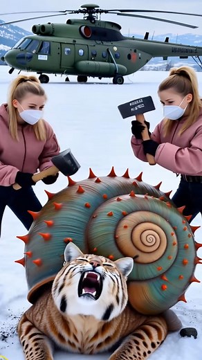 55K views · 823 reactions | Lynx rescued from giant snail shell by female rescue team and the ending #Lynx #rescueteam | Mr Yen | Facebook