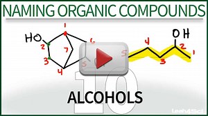 Naming Alcohols Tutorial Video with IUPAC Nomenclature Examples