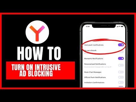 How to turn on intrusive ad blocking in Yandex Browser