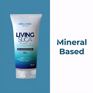 Orgono Living Silica Mineral-Based Collagen Booster Gel | Topical Use & Dermal Absorption | Clinically Proven | Supports Skin & Joint Health | Promotes Hydration & Collagen Regeneration | 150mL