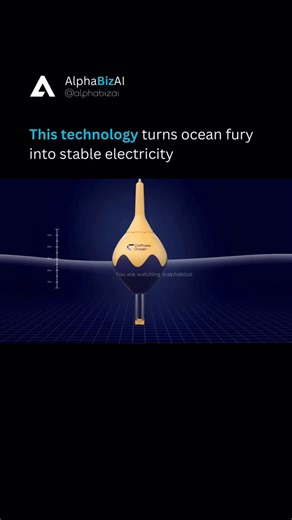Artificial Intelligence I Business I Technology on Instagram: "Wave farms are about to make offshore wind look obsolete. Same ocean. Better location. Higher energy density. Smaller footprint. One square kilometer of wave farm produces more electricity than one square kilometer of wind farm. Waves don’t stop at night. Waves don’t need minimum wind speed. Waves hit 365 days yearly with predictable timing. Like this content? Follow @alphabizai for more content about science, business, technology, a