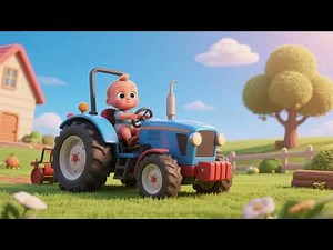 Baby Drives the Tractor 🚜👶 | Fun Farm Adventure Song