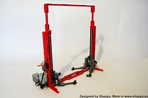 LEGO MOC-3087 Car Lift (1:12 scale) (Technic 2015)