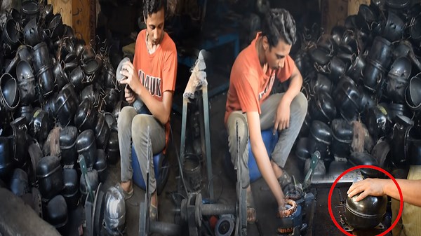 Restoring an Antique German Refrigerator Compressor