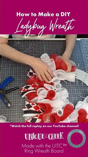 How to Make a Ladybug Wreath for Summer
